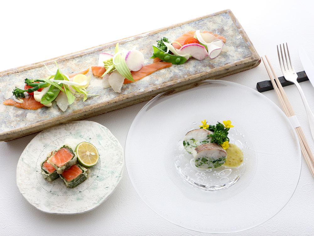 [Spring Japanese-Western Fusion] Awaji Island Spring Seasonal Course <1 Night, 2 Meals>