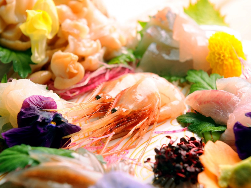 【和と洋のマリアージュいけがみ流会席ー竹ー】富山の海鮮を堪能するひととき ～お造り充実コース～《ベストレート》