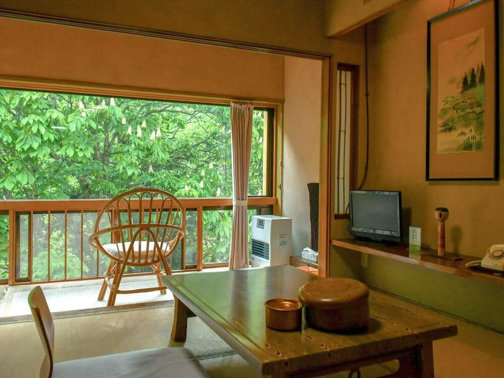 【リーズナブル6畳】渓谷ビュー和室（1～2名/トイレ無し）